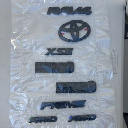 2019-2025 TOYOTA RAV4 PRIME XSE BLACKOUT EMBLEM OVERLAY KIT GEN PT(contact info removed)1-02