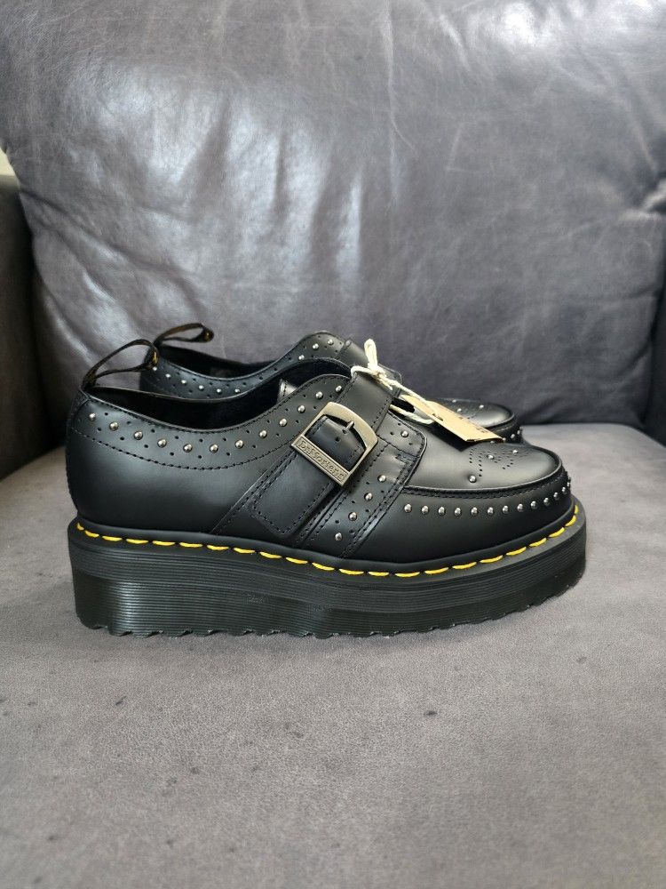 Dr. Martens Ramsey Quad Stud Monk Strap Creeper Shoe Boot Platform