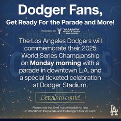 Los Angeles Dodgers celebration 