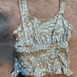 Pacsun Blue Flower Tank