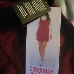 Burgundy Overall Dress 