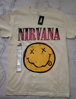 Nirvana sand colored t-shirt