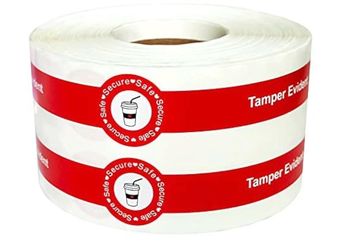 Safe Secure Tamper Evident Seals Stickers for Drink Lids