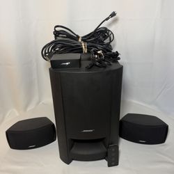 Bose CineMate 10 Digital Home Theater System 4-Pin Speakers Cables Remote Works