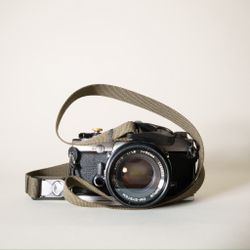 40” Olive Green Camera Strap w/ Peak Design Quick Release Anchors Handcrafted