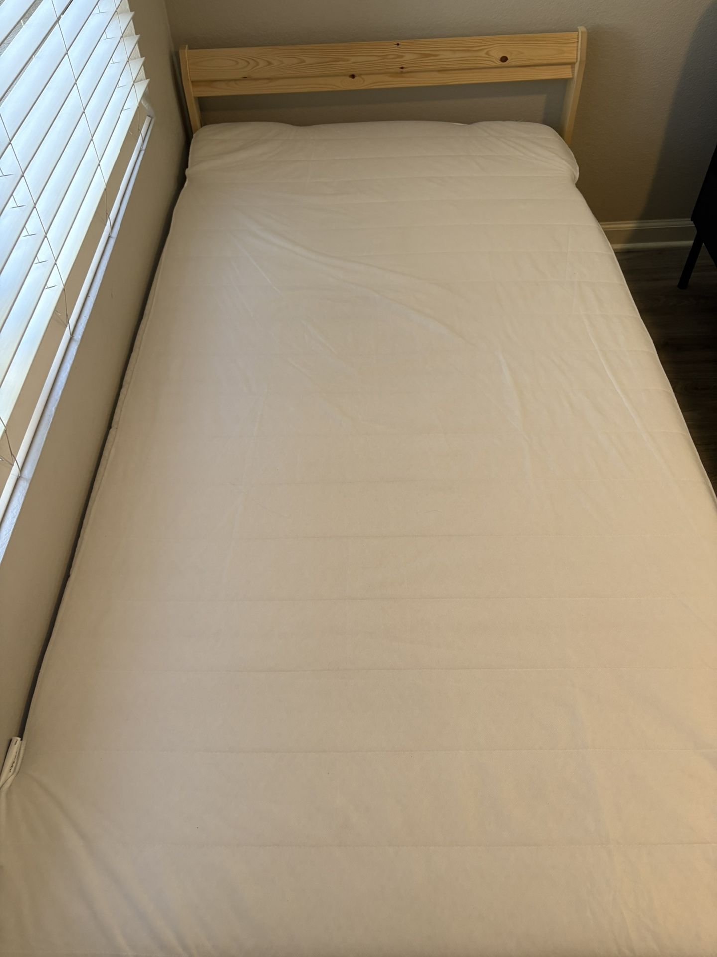 IKEA Twin Bed Frame and Foam Mattress