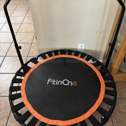 FitinOne Trampoline 330 Lbs Capacity Foldable Quiet Exercise 40”
