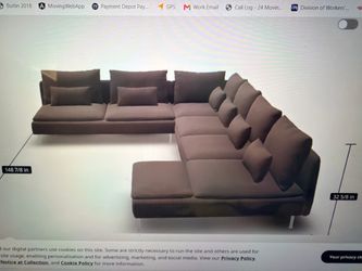 SODERHAMN IKEA Sectional DARK gray