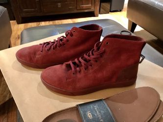 Ugg Australia Mens Steiner Sneakers Size 10 Cordovan Suede High Tops Model:1008165