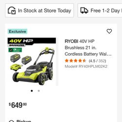 40v Lawn Mower