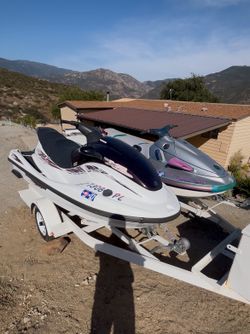 Yamaha Waverunner jetskis with trailer