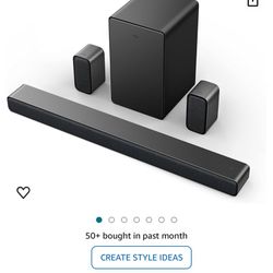 In Box!!! TCL 5.1ch Sound Bar With Wireless Subwoofer