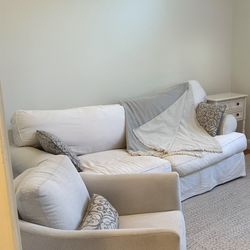Plush Cream Sofa
