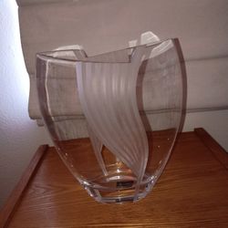 Large Mikasa Crystal Vase Approx 12"