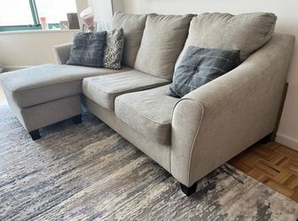 Gray Ashley HomeStores 92" Sectional Chaise Sofa
