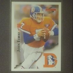1995 Score John Elway Denver Broncos #32 Quarterback Hall Of Fame HOF Pinnacle Football Card Vintage Collectible NFL