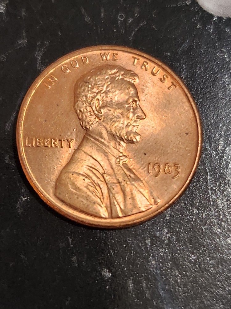 *1 Cent 1983 No Mint Mark RD 2.48gr