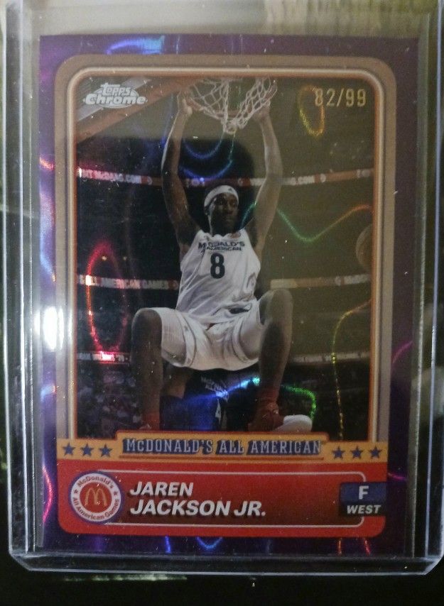 Really Nice Jaren Jackson Jr. Rookie, # 82/99 Card MINT