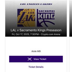Lakers vs Kings oct 17th