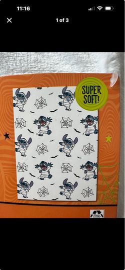 Stitch Halloween blanket