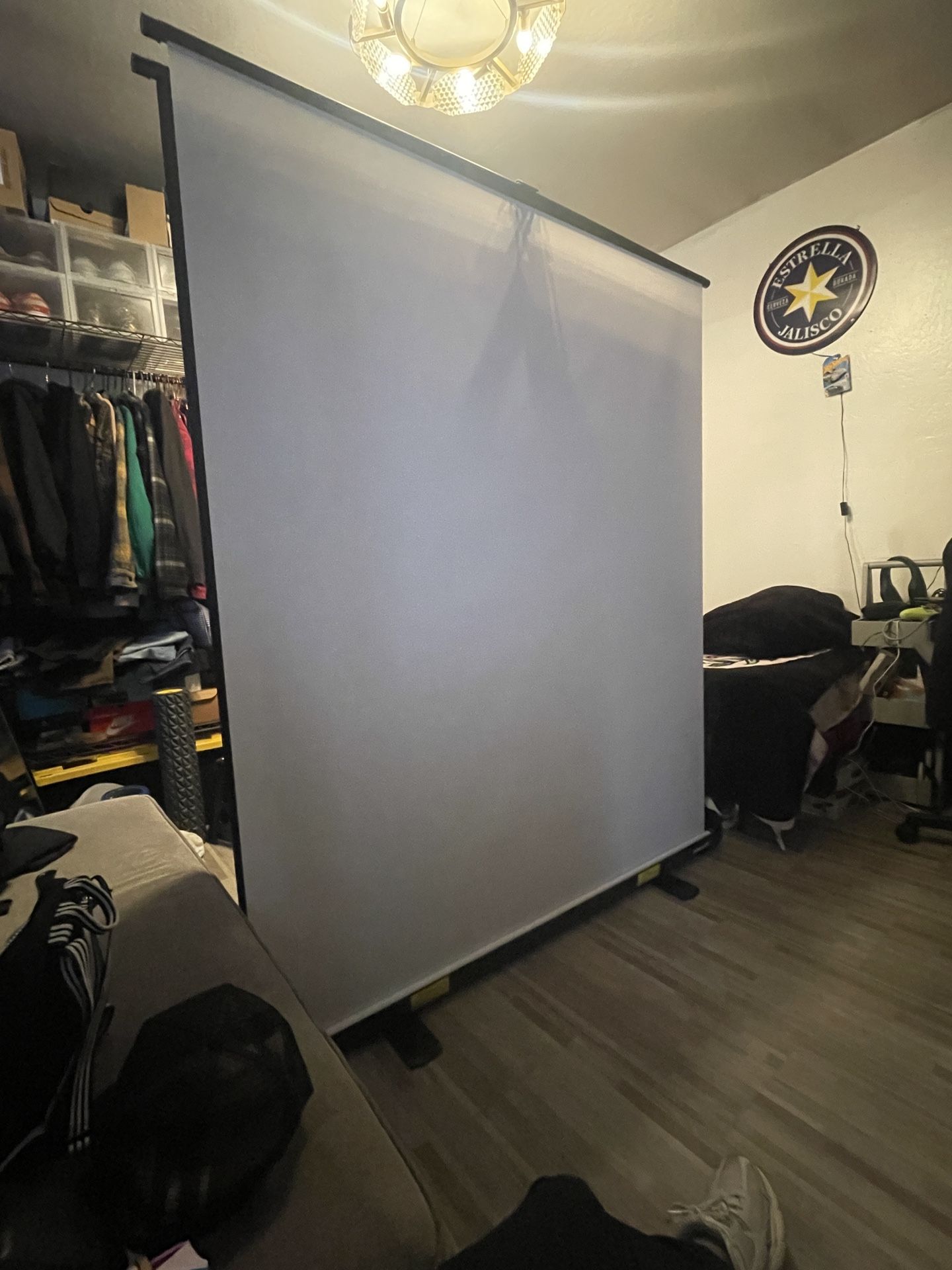Portable Projector Screen Black And White