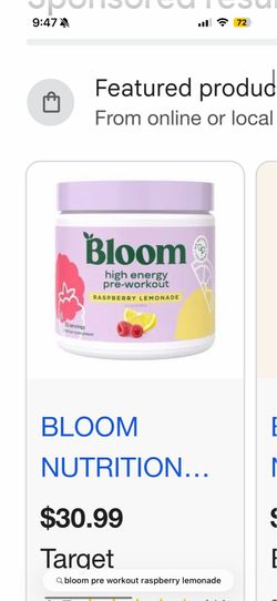 Bloom pre workout