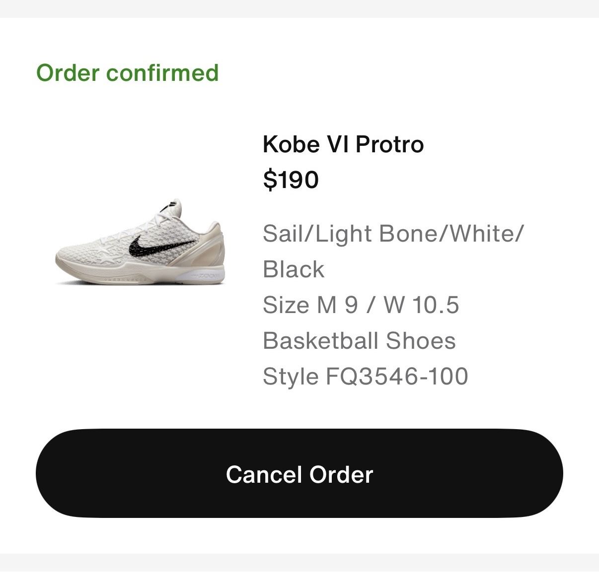 Nike Kobe 6 Protro Sail All Star
