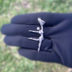 Vintage 925 sterling silver ballerina charm