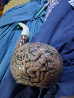 Ceramic Pipe-Shaped Ashtray