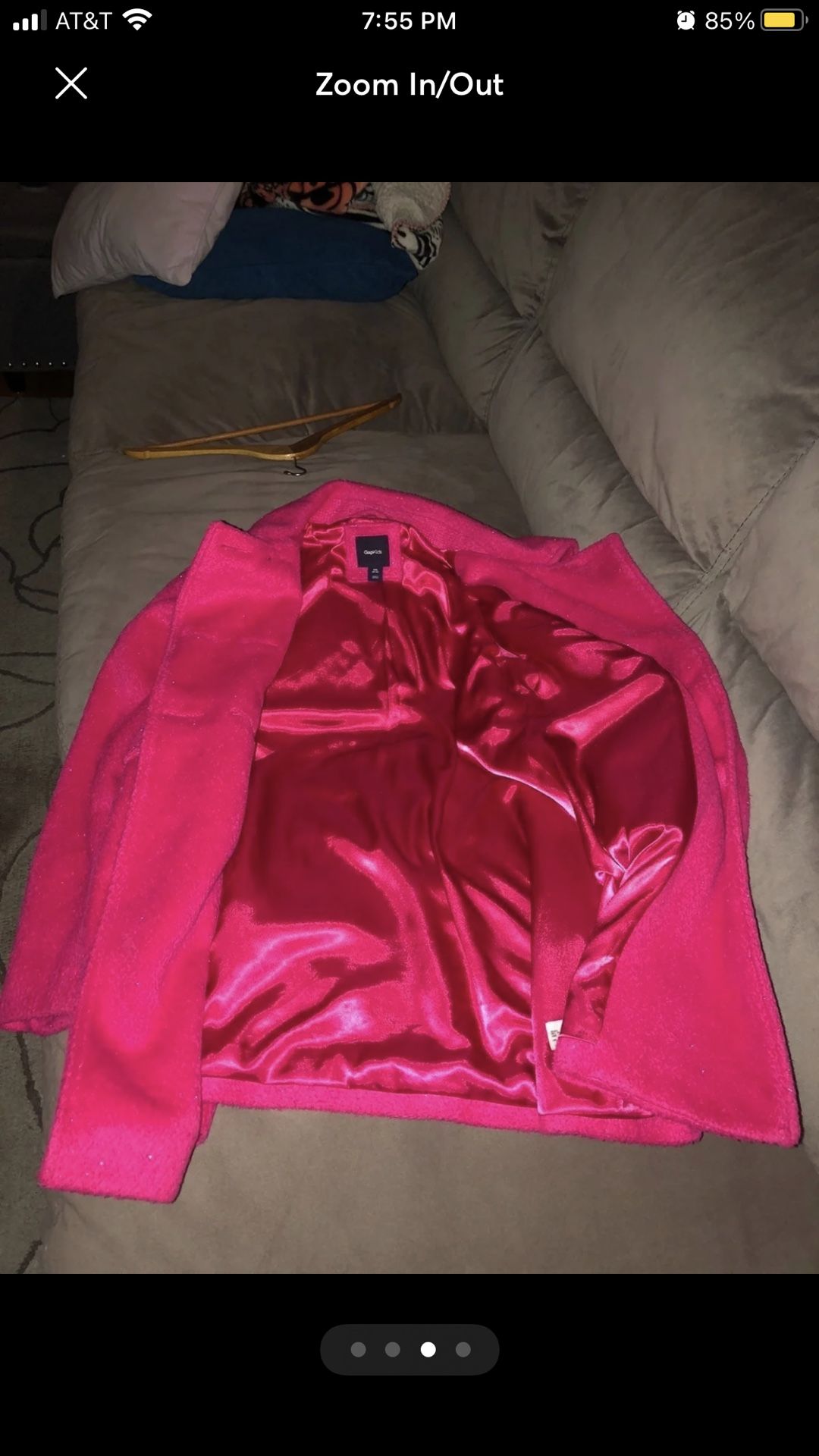 Girls pink jacket.