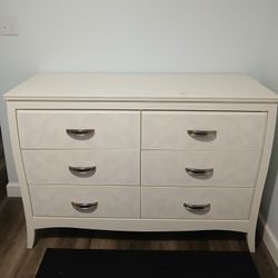 Modern White Dresser And Nightstand