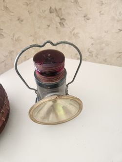 Vintage railroad lantern 