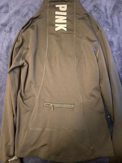 Victoria Secret Pink Black Workout Jacket. Size S