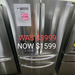 30 Cu. Ft. 4 Door Frencg Door Refrigerator Full Convert Drawer, Smart Cooling, And Craft Ice Maker 