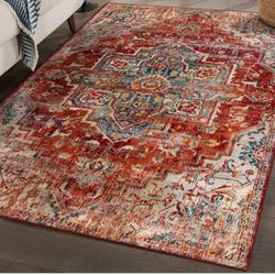 LUXE WEAVERS Blue 8x10 Oriental Area Rug

