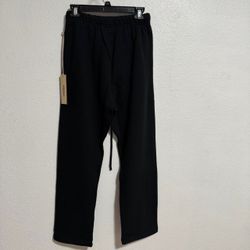 Fear of God Relaxed Wide Leg Sweats No Cuff Black Stretch Limo   XXS to XXL New