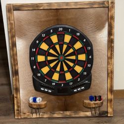  Cowhide Dartboard Backboard With Dart Holders