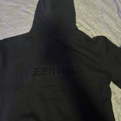 Black Essential Hoodie 