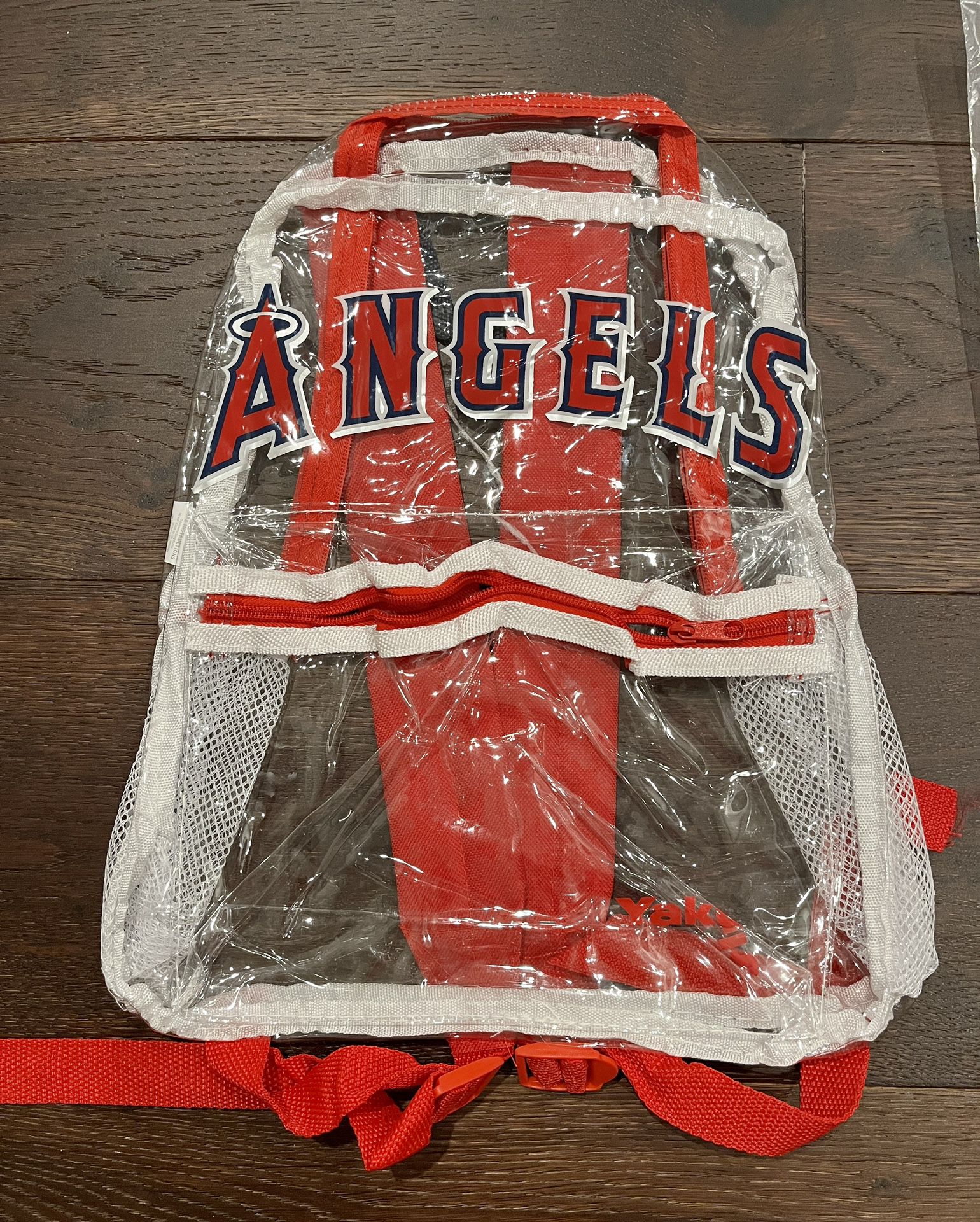 Angels Baseball Clear Plastic Backpack