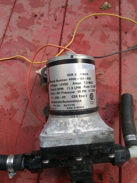 Water Pump 12 Volt DC Removed From A Rv