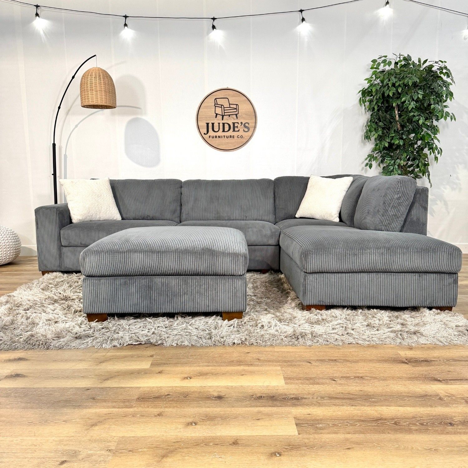 Thomasville Corduroy Sectional Couch - Free Delivery!