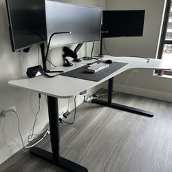 Right Hand Sit To Stand Desk