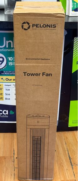PELONIS PFT40A4AGB Tower Fan Oscillating Remote Timer 3-Speed New Sealed