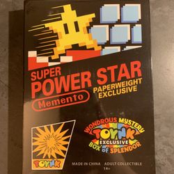 Mario Super power star paperweight exclusive