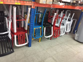 Metal chairs