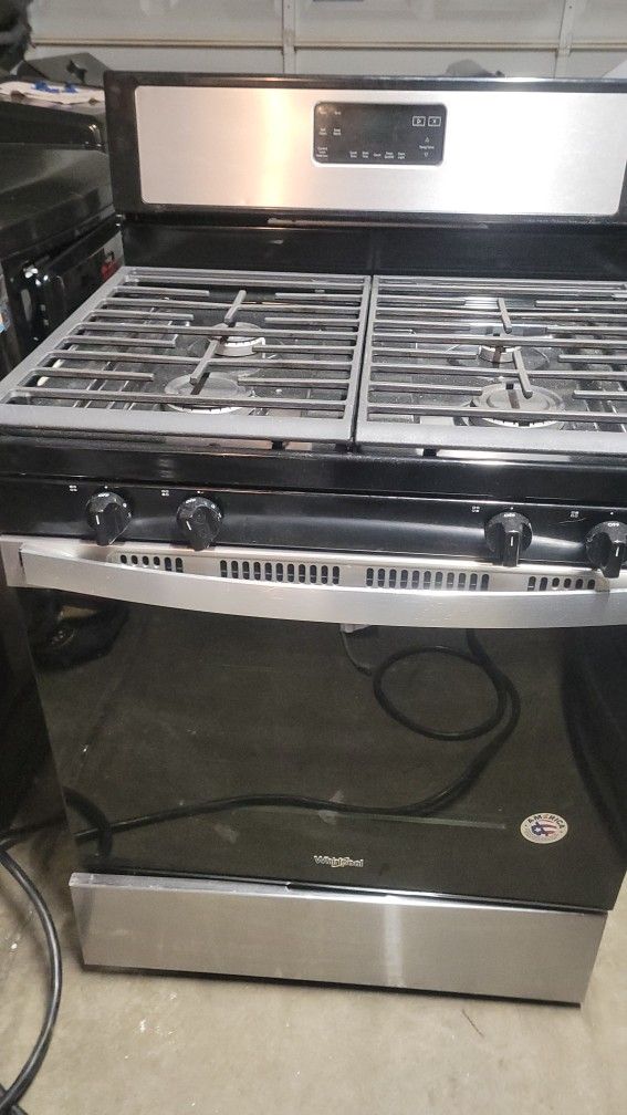 WHIRLPOOL 30" GAS STOVE TOP WORKS GREAT OVEN DOESN'T WORK