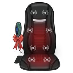 Vibration seat massager with heat