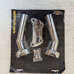 J And P Cycles 04-588 Chrome Complete 6.5" Riser Kit