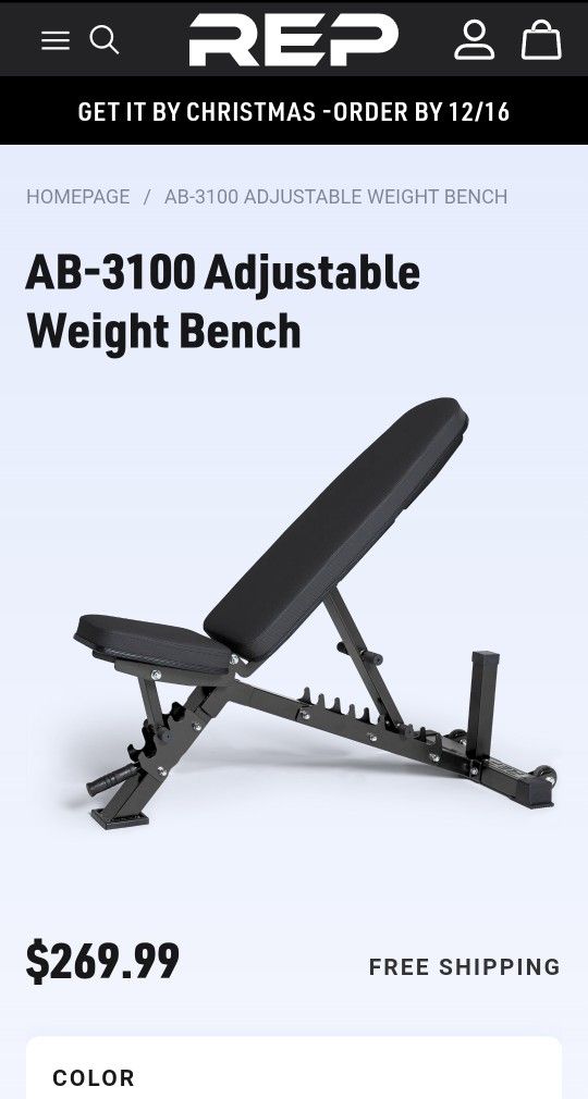 Heavy Duty Incline Bench, Rep AB3100