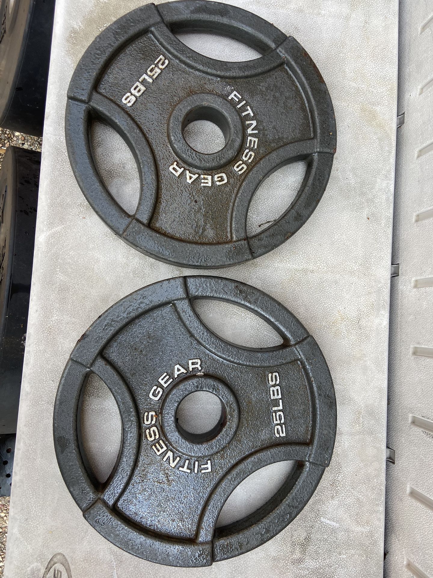 Pair of 25lb olympic weight plates